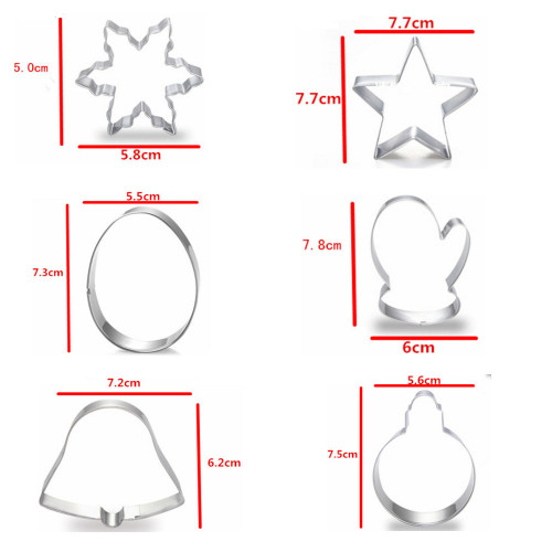 Insieme della taglierina del biscotto di Natale dell&#39;acciaio inossidabile 15PCS