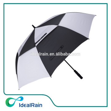 windproof double canopy white blue discount golf umbrella