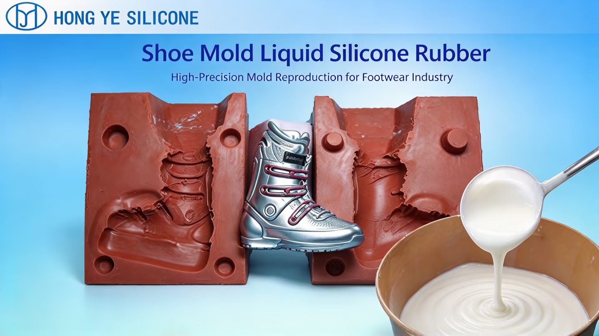 Cetakan Sepatu Karet Silikon Cair 1 Shoe Mold Liquid Silicone Rubber 1