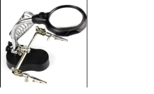 MG16129 LED Clamp Soldering Iron Stand Assistant Tool Magnifier