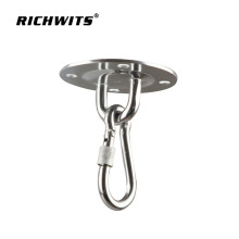 Rigging hardware Stainless Steel 304 Round Deck Pad Eye Plate Ceiling Wall Mount hammock Swing Hook