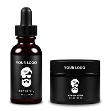 Private Brand Beard Care Kit for Men, Vanilla&Cedarwood Scent Beard Oil & Beard Butter Set for Beard Soften Moisturizing
