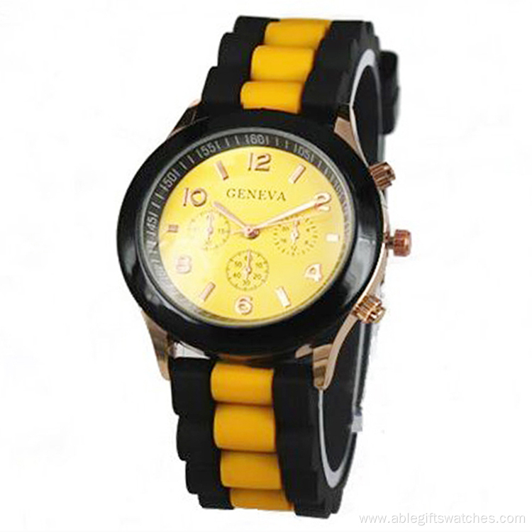 New Style Girls Steel Back Silicone Wrist Watch