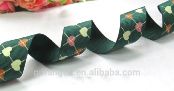 1" custom printed logo grosgrain ribbon