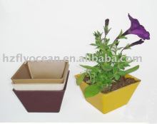 (FO-8) Tapered Square Biodegradable Flower Planter