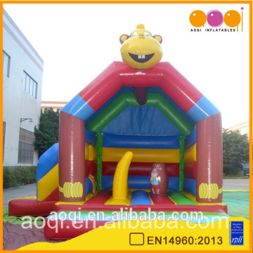 2016 hot sale monkey inflatable combo, inflatable bouncer combo, inflatable slide combo for kids