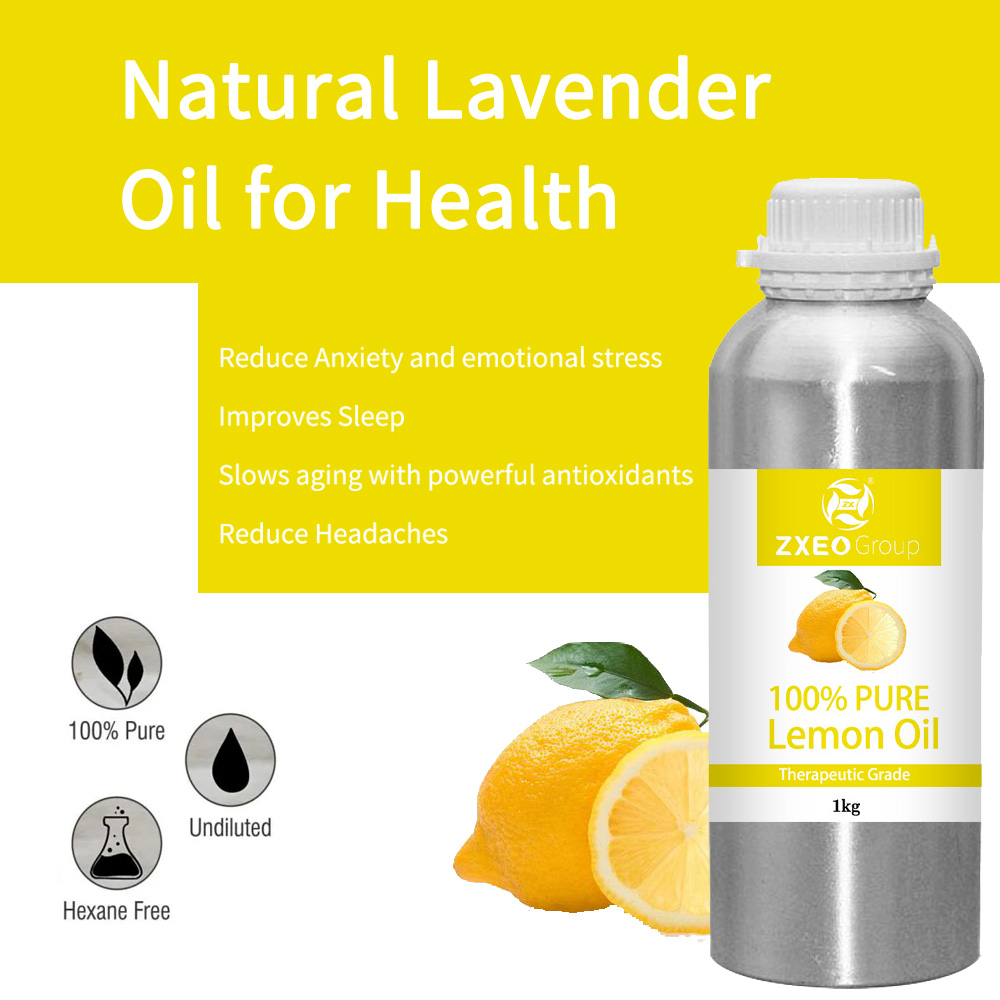 Olio essenziale al limone e naturale (agrumi x limon) - oli essenziali per diffusore puro al 100% aromaterapia cutaneo di alto livello OEM/ODM