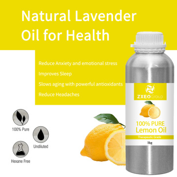 Lemon Essential Oil &amp; Natural (Citrus x Limon) - 100% Pure Diffuser Oils esencial Aromaterapia Cuidado de la piel OEM/ODM