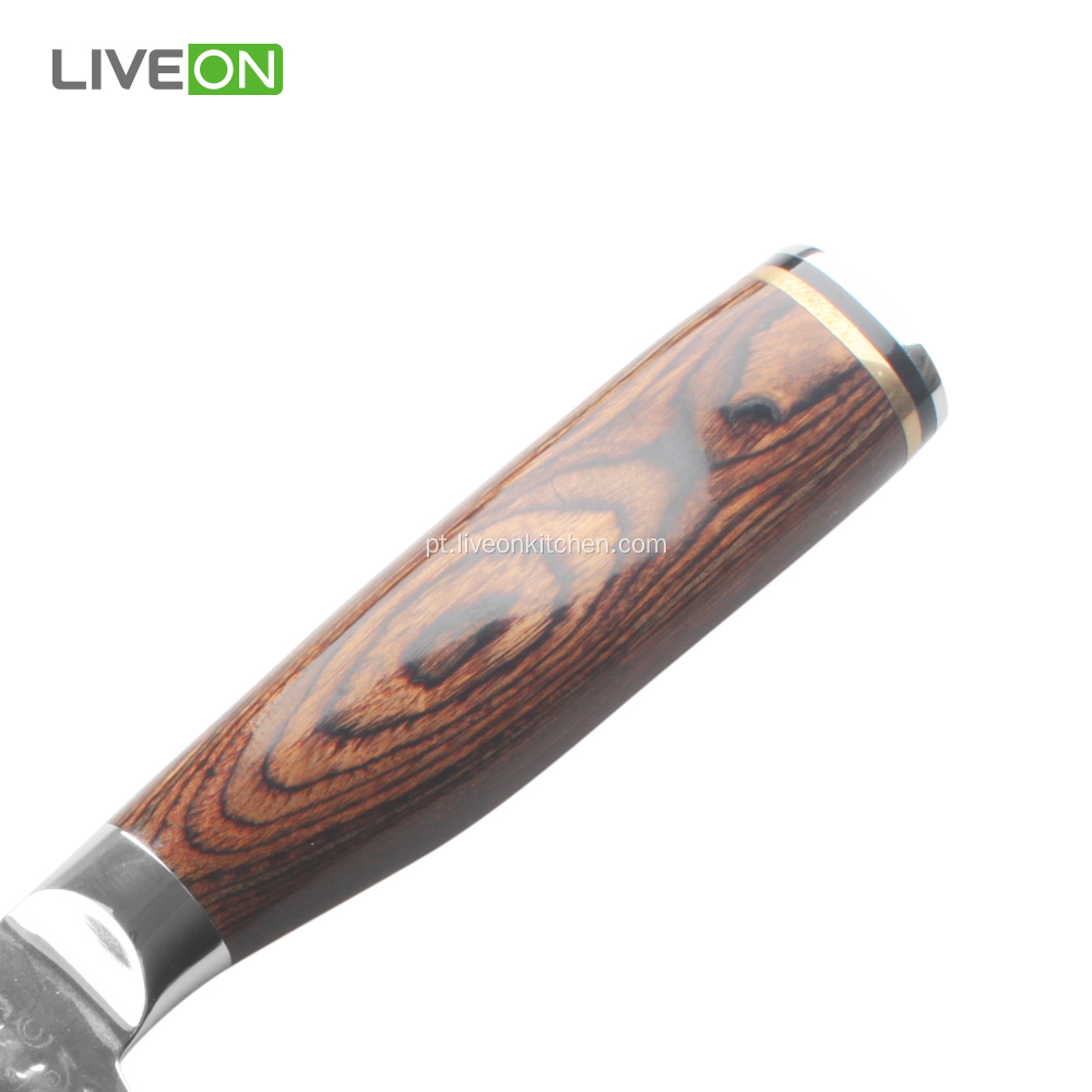 Pakka Wood Handle 8 polegadas Chef Faca