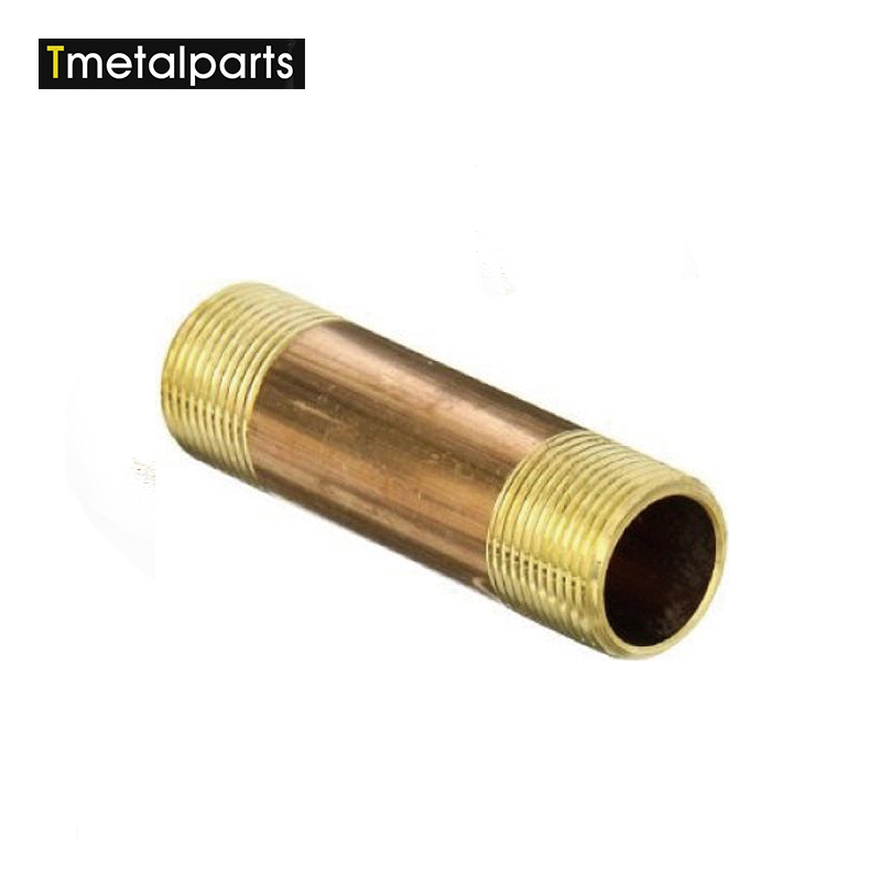 China CNC Machine Lathe turning brass tube parts with thread