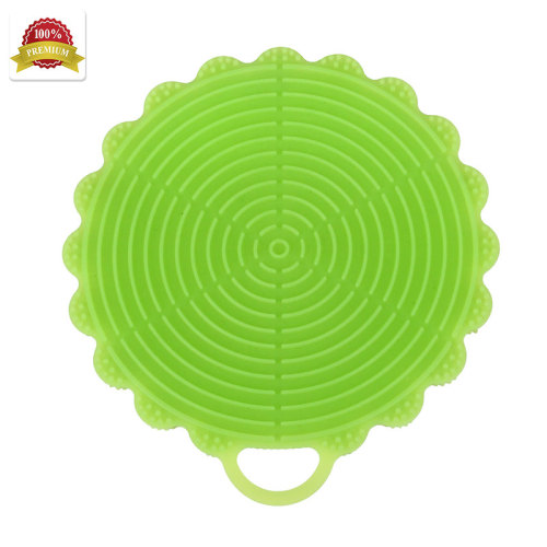 Silicone Dish Sponge Pad, Free Sample Silicone Brush, Silicone Kitchen Sponge Brush Oval