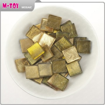 MJ130 DIY Golden metallic Mosaic Craft Tile