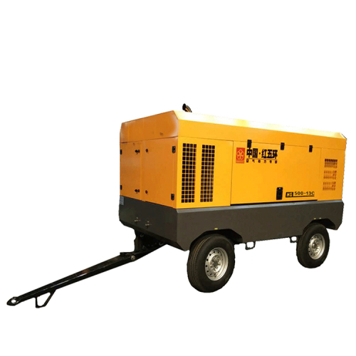 13 bar four wheel mining diesel air compressor