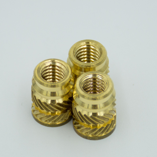 M6 hot compressed knurled brass insert nut