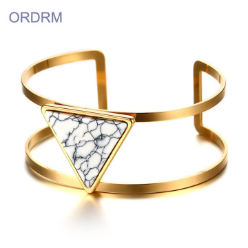 Ladies Wide 14k Gold Turquoise Cuff Bangle Bracelet