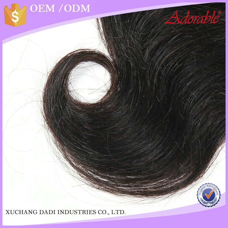 Factory Price Hot Sale peruvian body wave human hair weaving with 4*4 lace closure