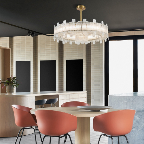 LEDER Kaca Modern Dining Chandelier