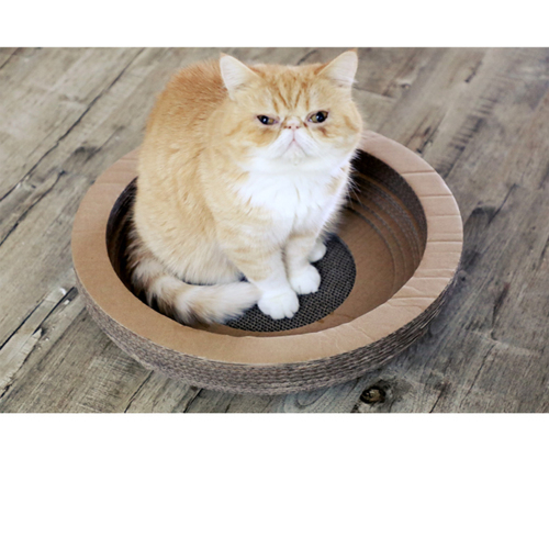 Bowl-stil Cat Toy Scratcher Bed