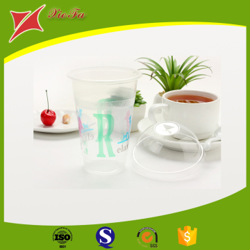 Disposable plastic juice cup with lid PP Material Disposable Plastic juice cup with lid