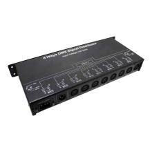 DMX128 AC100-240V 50-60HZ DMX 512 Signal Distributor for 8 Channels
