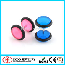 Glow in the Dark UV Cheater Plugs with O-Rings Acrylic Ear Plugs