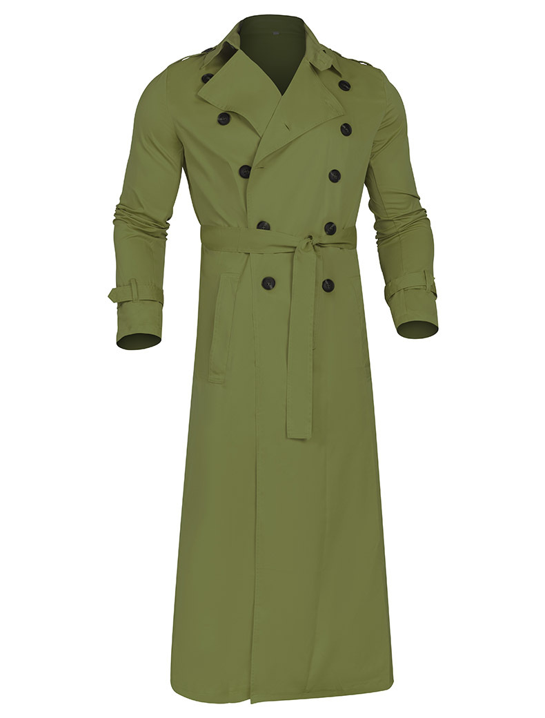 Plus Size Blank Men S Trench Coat