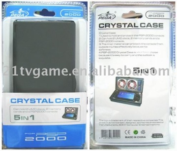 5in1 crystal case for PSP2000, Game accessories for PSP2000