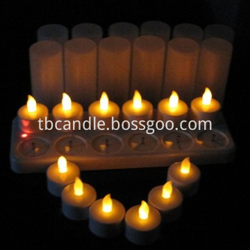 rechargeable led tea light candle