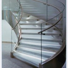 Shopping center overpass sidewalk indoor glass railing