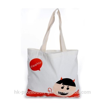 customized eco white cotton canvas bag