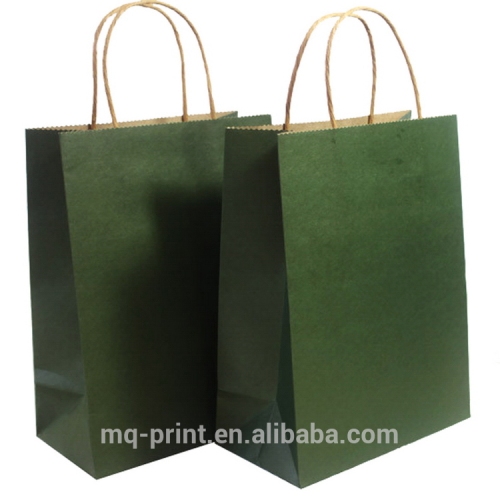 New coming good quality elegant black craft paper bag