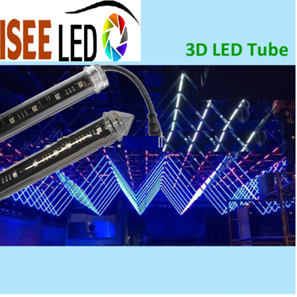 DMX 16 pikselstal 3D tube maka abalị