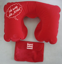 U Shaped Inflatable Travel Neck Pillows for Airplanes