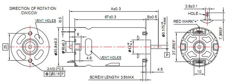 Large torque high speed 16000rpm 30v volt dc motor