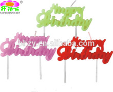 2016 Hotest Wholesale Letter Birthday Candles &Candle Holders