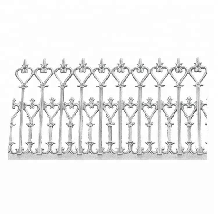 Professional foundry supply high quality customized cast aluminium fence or parts as drawing or picture