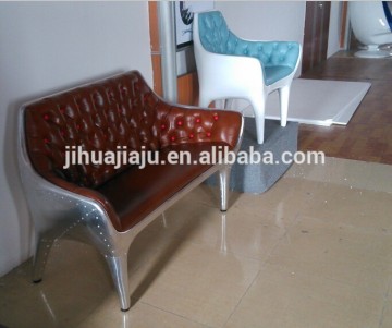 classic fiberglass single seat leather sofa chair/dining leather chairs/florence knoll sofa