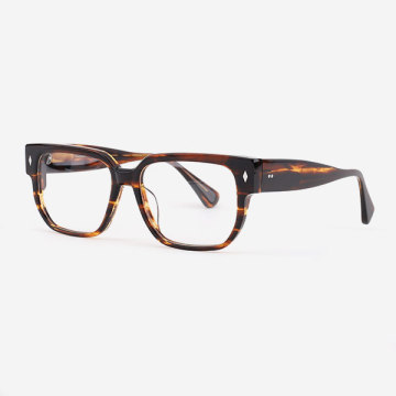 Rectangular Acetate Men's Optical Frames