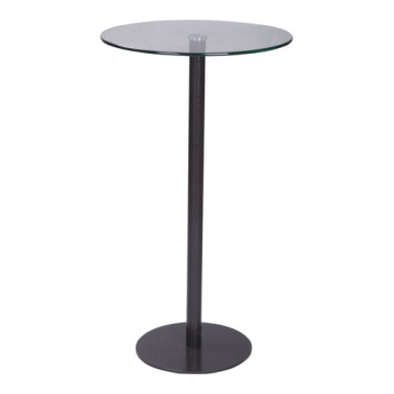 Glass Top Round Bar Table