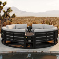 Courtyard Garden Simple Balcon Round Round Outdoor Canapa