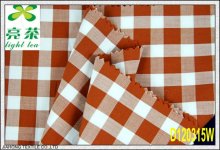 100% cotton yarn dyed twill gingham check fabric