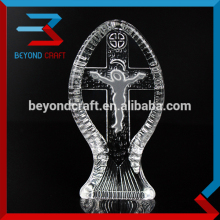 Jesus Engraved Crystal Religion Craft Church Decoration