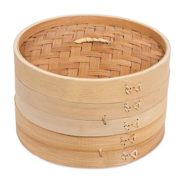100% Natural Bamboo Dumpling Steamer Basket Food Steamers
