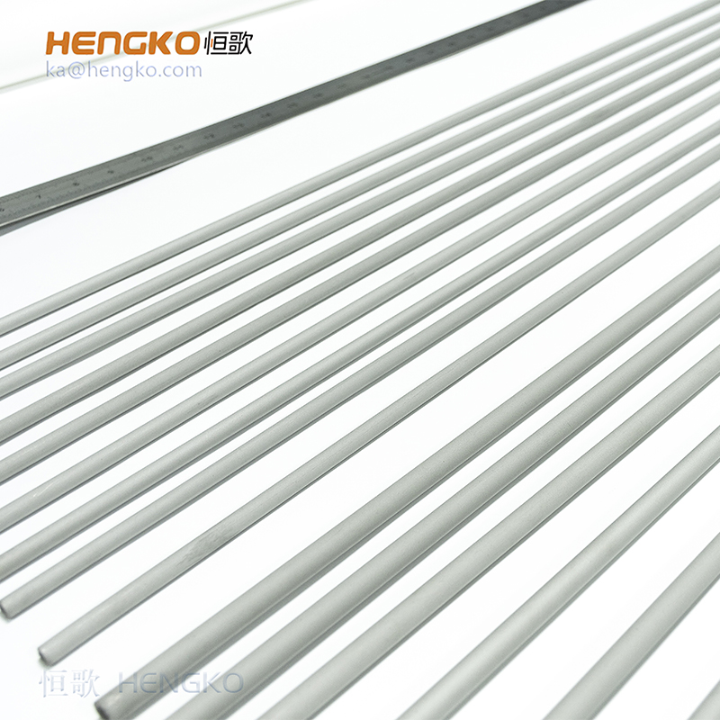 HENGKO custom  0.2-90 microns porous sintered metal filter cartridge for industrial and medical purification and filtration