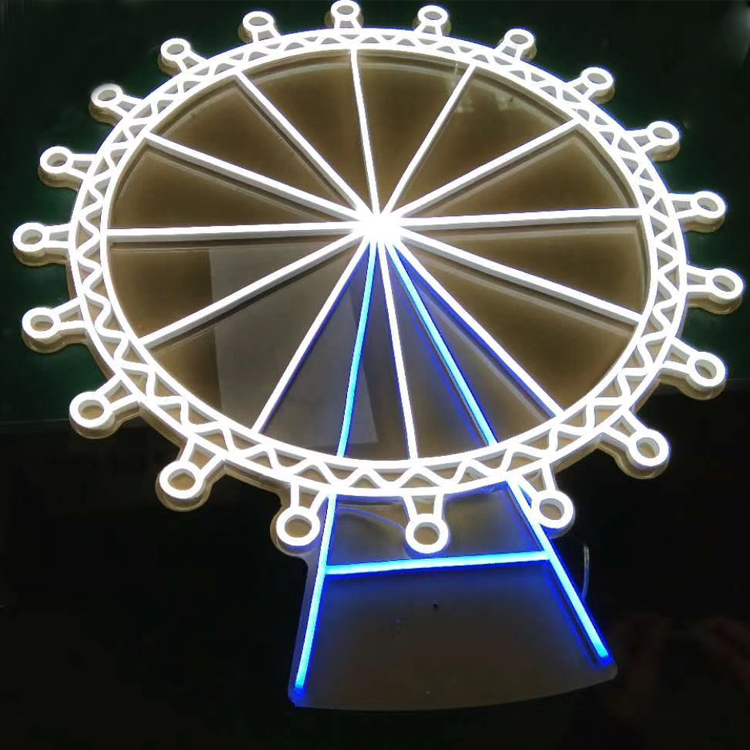 Wholesale fashion led custom flex neon signs illuminated logo for bar store wedding