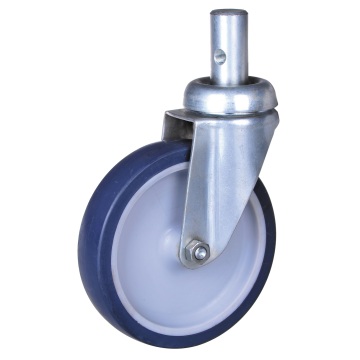 5'' round stem casters with TPE wheels