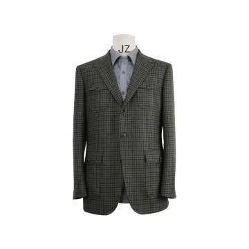 Bespoke plus size Hunting suit classic Tweed Plaid men slim fit suits for banquet