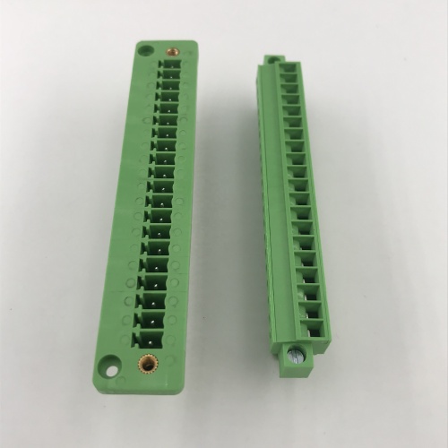 20 poles contact plug-in through wall terminal block