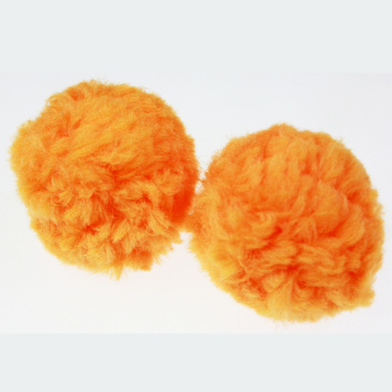 Orange color jumbo pompom