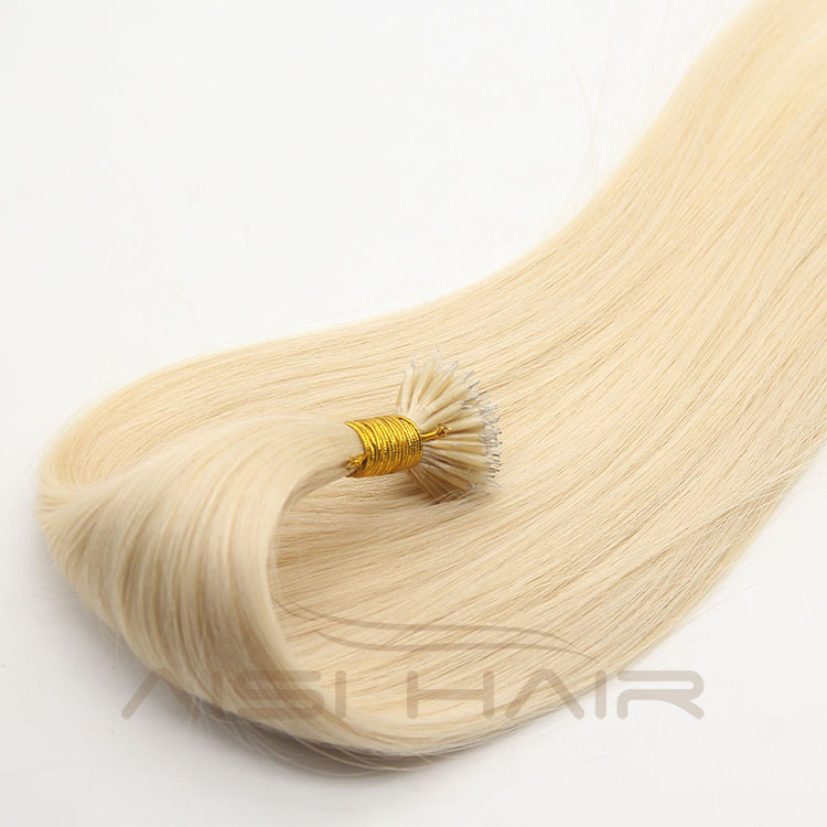 Aisi Hair 100% Cheap Indian Human Hair Bundles Nano Ring Hair Extensions